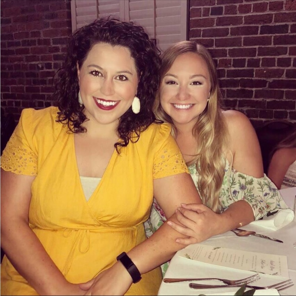 Yellow wrap dress
